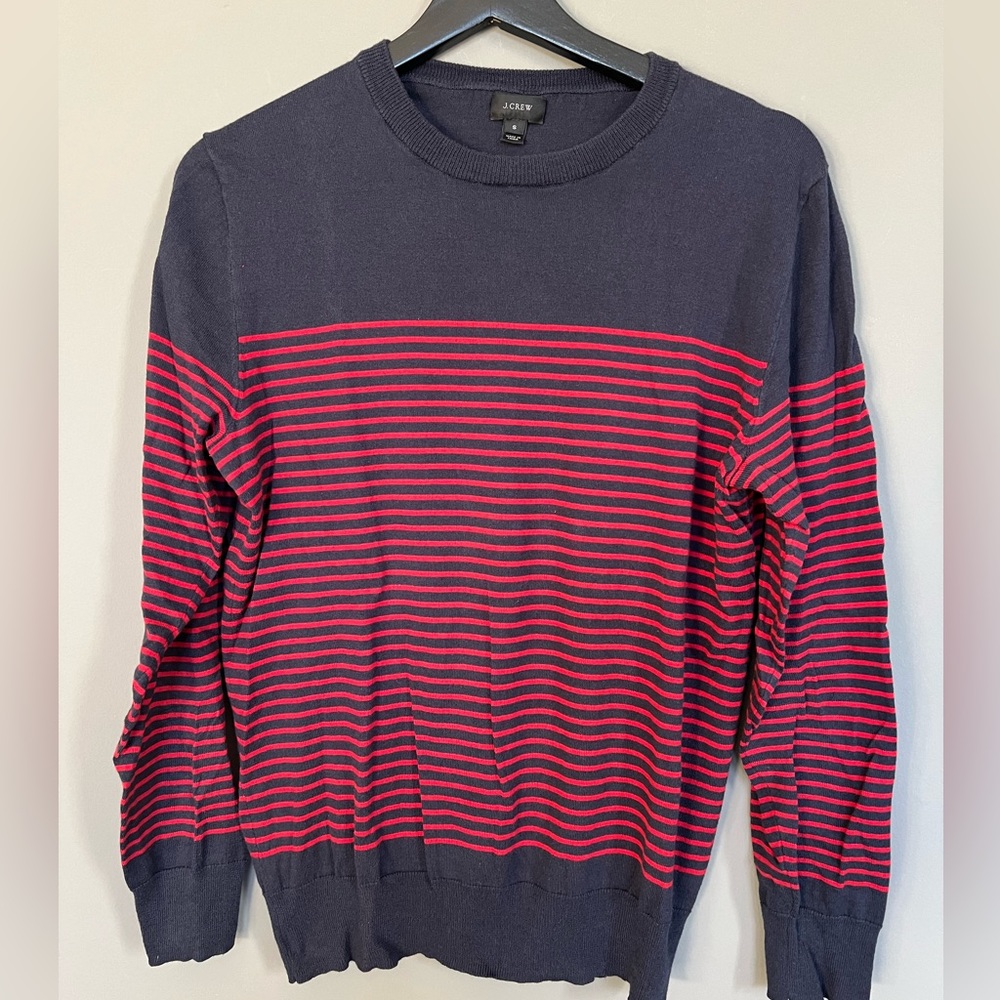 Men's J.Crew Drop Stripe Lightweight Cotton sweater, S
